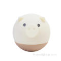 Cartoon LED Pig Silicone Baby Night USB lampe